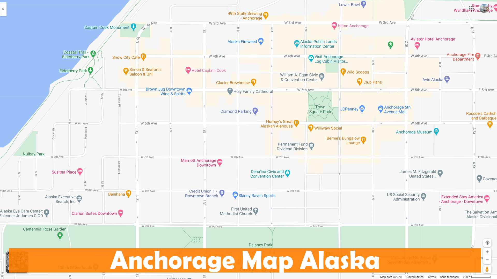 Anchorage Alaska Map
